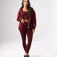 Love Laura Leggings In Burgundy