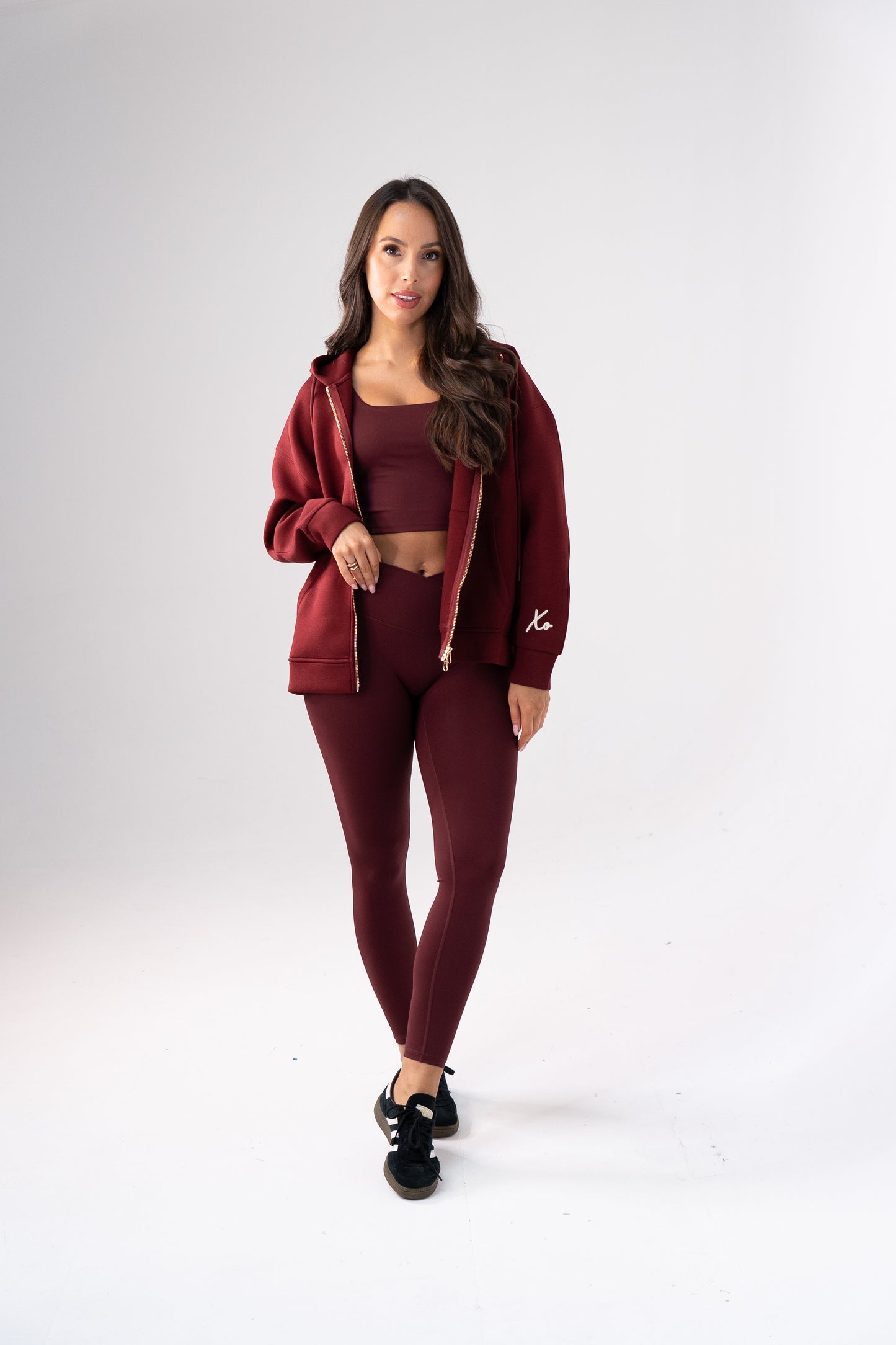 Love Laura Leggings In Burgundy