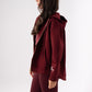 Love Laura Hoodie In Burgundy