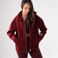 Love Laura Hoodie In Burgundy