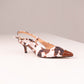 Love Laura Kitten Heel In Cow Print