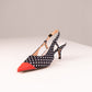 Love Laura Kitten Heel In Polka Dot
