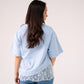 Love Laura Lace Trim T-Shirt In Blue