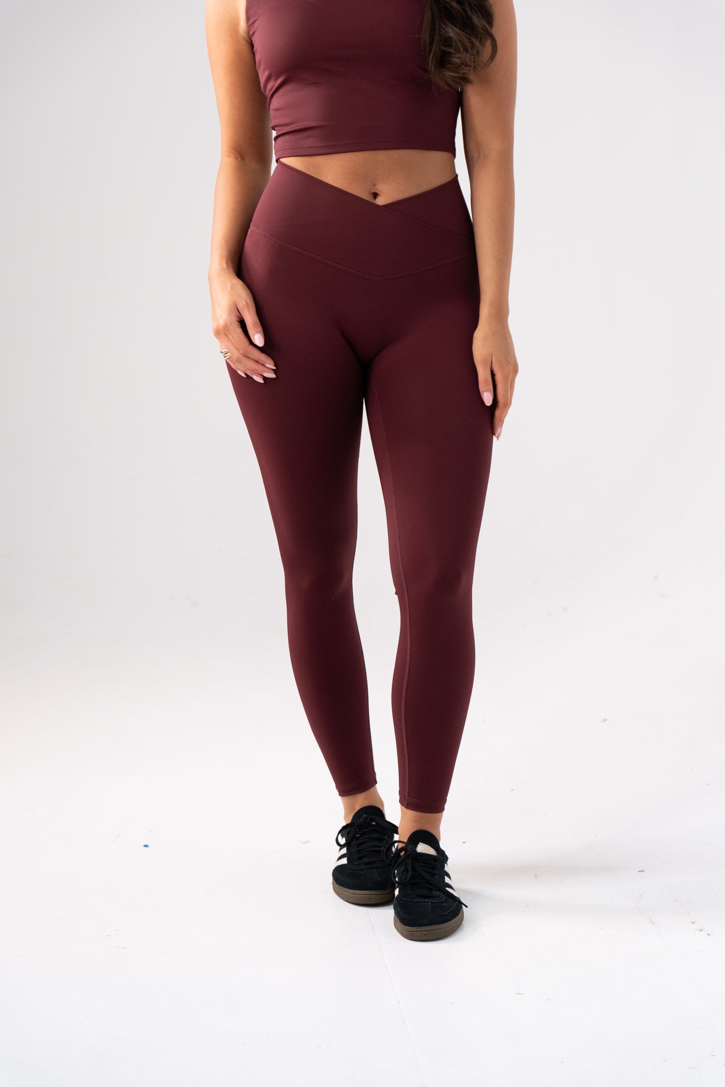 Love Laura Leggings In Burgundy