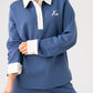 Love Laura Leisure Rugby Top In Blue