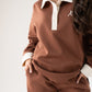 Love Laura Leisure Rugby Top In Tan