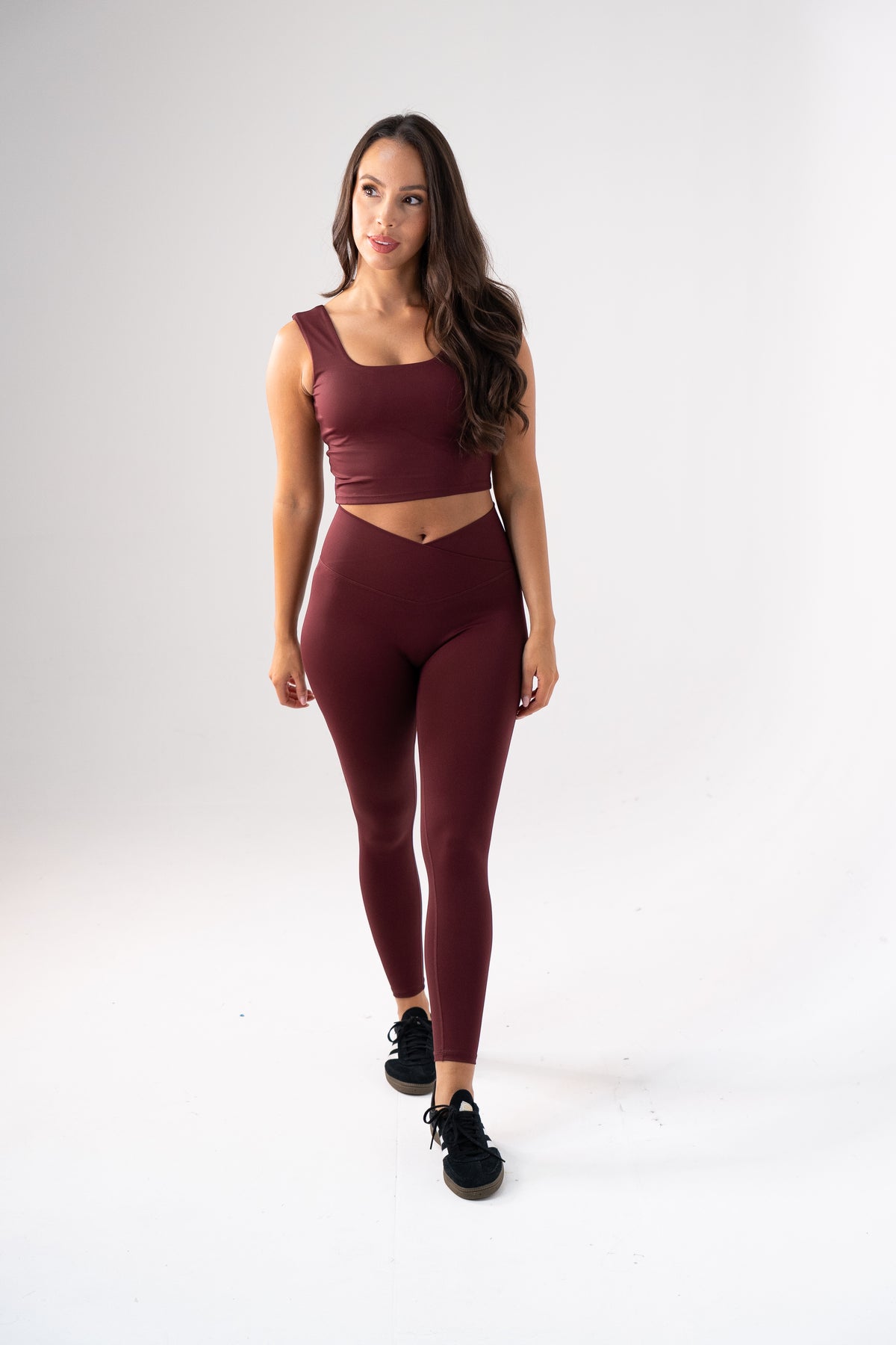 Love Laura Leggings In Burgundy
