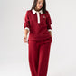 Love Laura Leisure Trousers In Dark Red