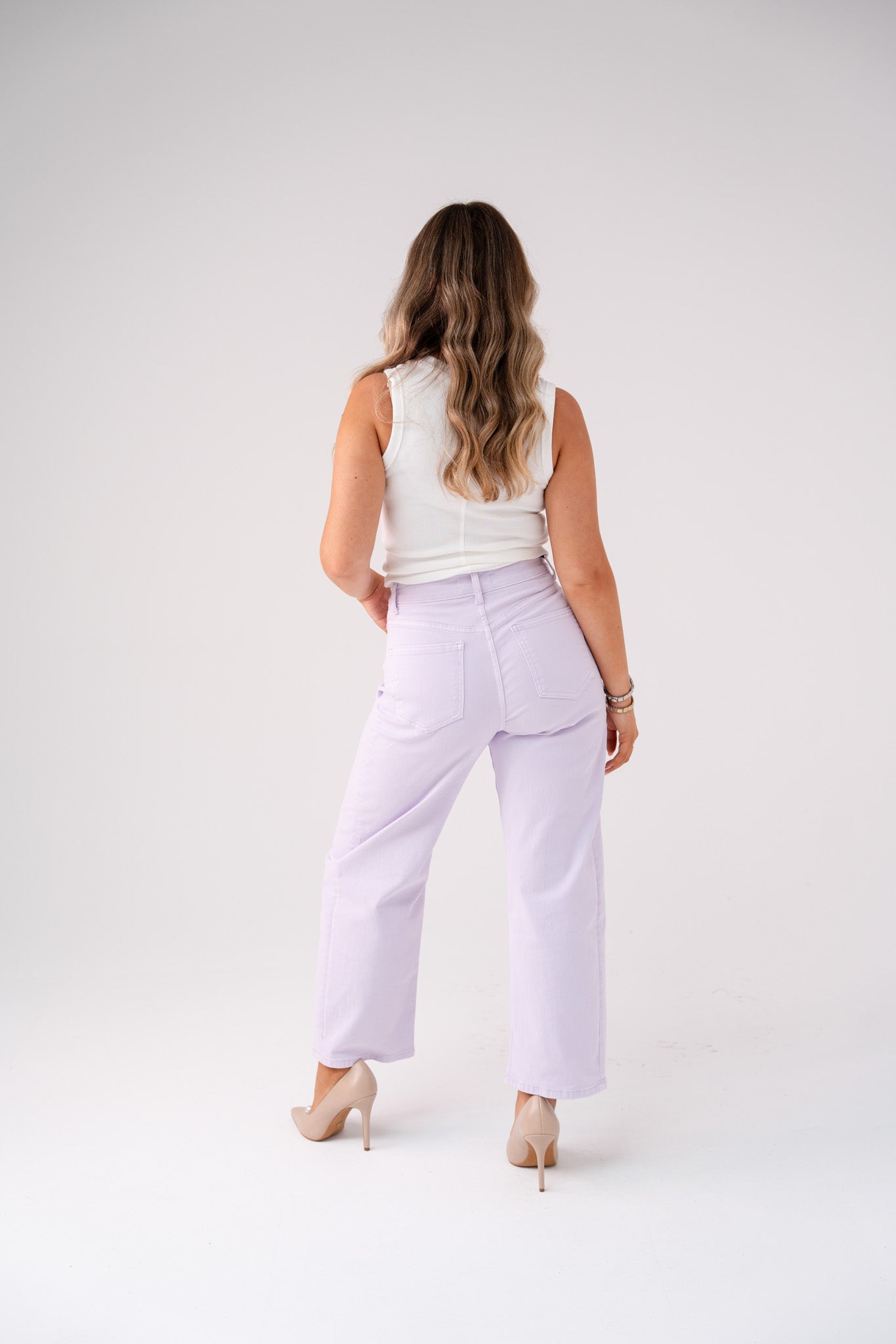 Love Laura Carrot Barrell Jeans In Lilac