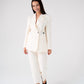 Love Laura Linen Blazer In Cream