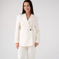 Love Laura Linen Blazer In Cream