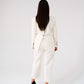 Love Laura Linen Blazer In Cream