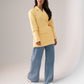 Love Laura Linen Blazer In Lemon