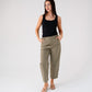 Love Laura Linen Trousers In Olive