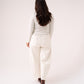 Love Laura Long Sleeve Ribbed Base Top In Grey Marl