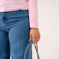 Love Laura Long Sleeve Ribbed Base Top In Pink