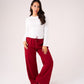 Love Laura Long Sleeve Ribbed Base Top In White