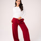 Love Laura Long Sleeve Ribbed Base Top In White