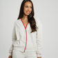 Love Laura Red Trim Jacket In Grey