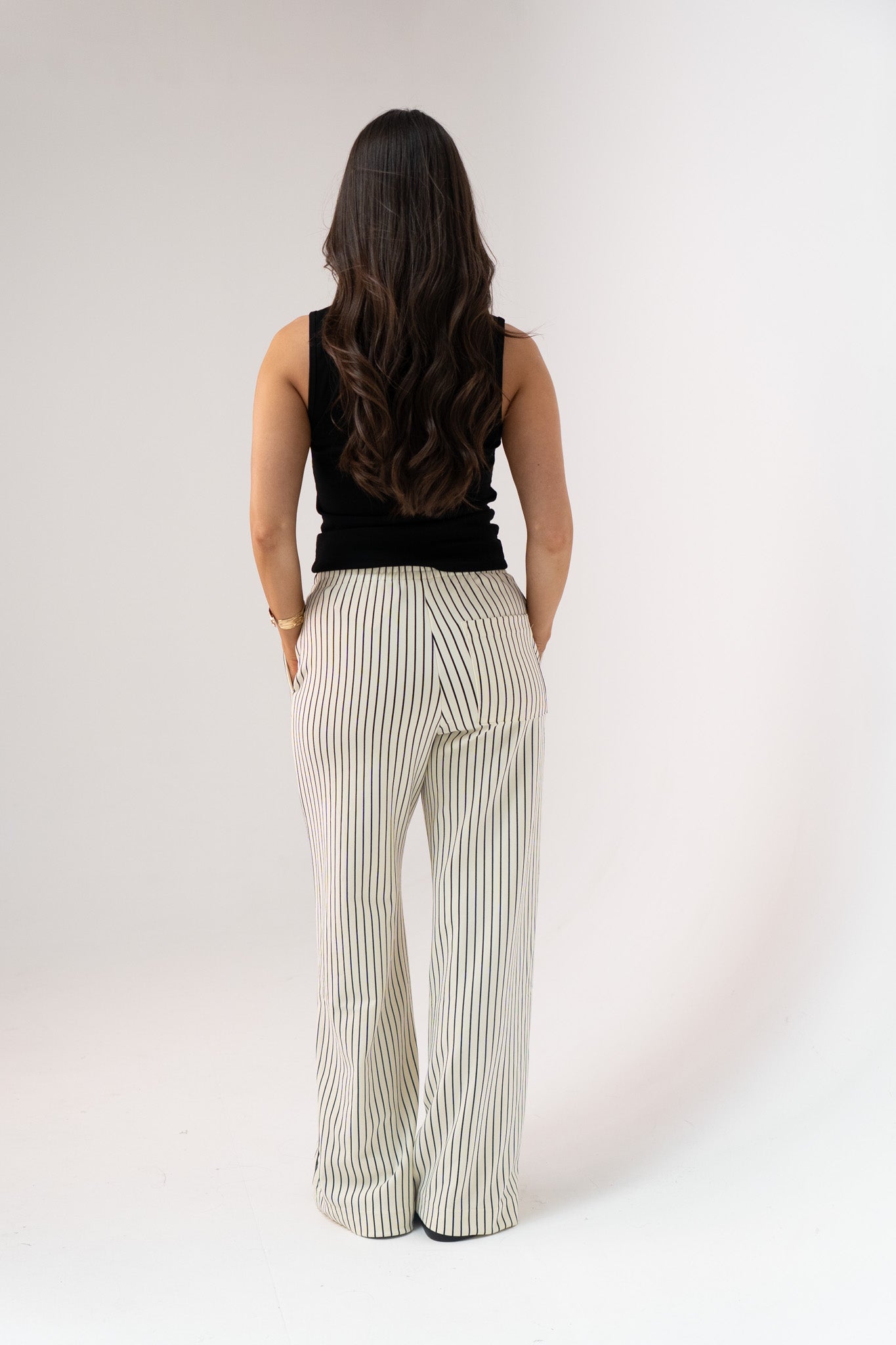Love Laura Luxe Trousers In Pinstripe