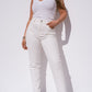 Love Laura Mom Jeans In White
