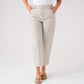 Love Laura Pinstripe Trousers In Olive