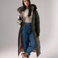 Love Laura Puffa Coat In Khaki