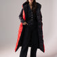 Love Laura Reversible Gilet In Black & Red
