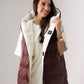 Love Laura Reversible Gilet In Burgundy & Cream