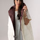 Love Laura Reversible Gilet In Burgundy & Cream