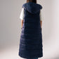 Love Laura Reversible Gilet In Navy & Cream
