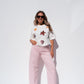 Love Laura Sequin Shell T-Shirt In White