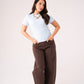 Love Laura Short Sleeve Ribbed T-Shirt In Baby Blue