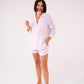 Love Laura Short Pyjamas In Lilac Stripe