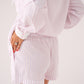 Love Laura Short Pyjamas In Lilac Stripe