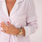 Love Laura Short Pyjamas In Lilac Stripe
