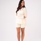 Love Laura Short Pyjamas In Lemon Stripe