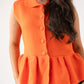 Love Laura Peplum Sleeveless Knit In Orange
