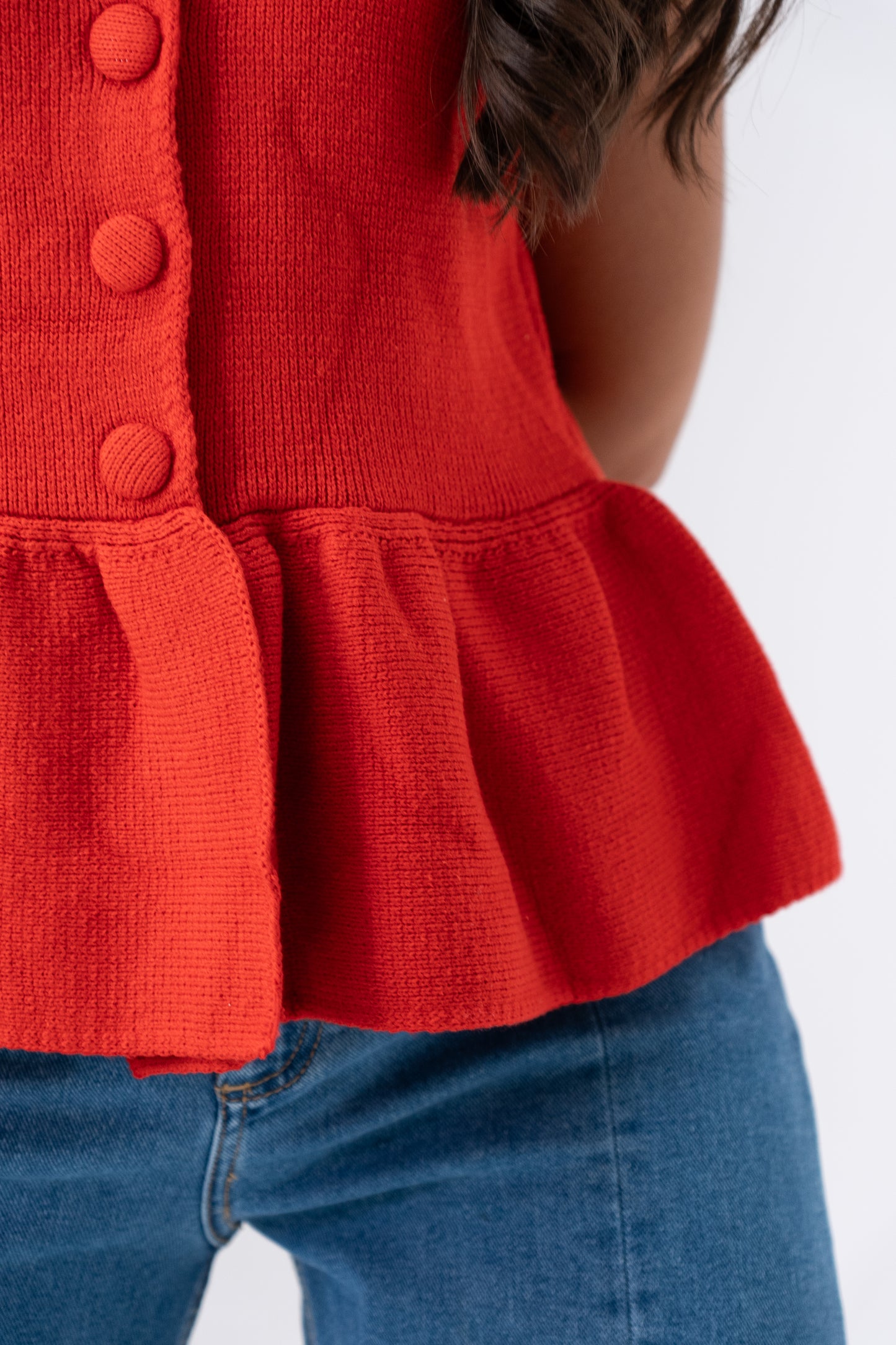 Love Laura Peplum Sleeveless Knit In Red