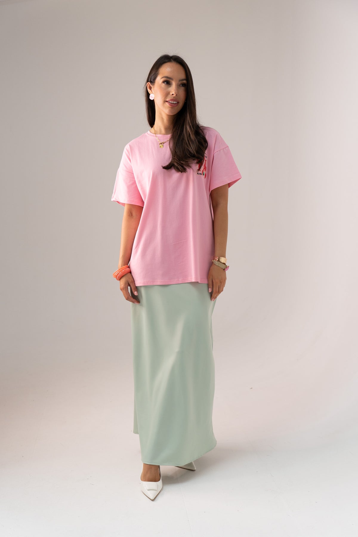 Love Laura Slip Skirt In Mint