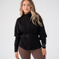 Love Laura Belted Leisure Jacket In Black