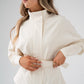 Love Laura Belted Leisure Jacket In Cream
