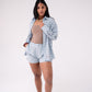 Love Laura Polka Dot Shorts In Blue