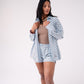 Love Laura Polka Dot Shirt In Blue