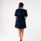 Love Laura Statement Collar Dress In Dark Wash
