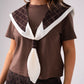 Love Laura Shawl Scarf In Chocolate