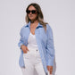 Love Laura Stripe Shirt In Blue