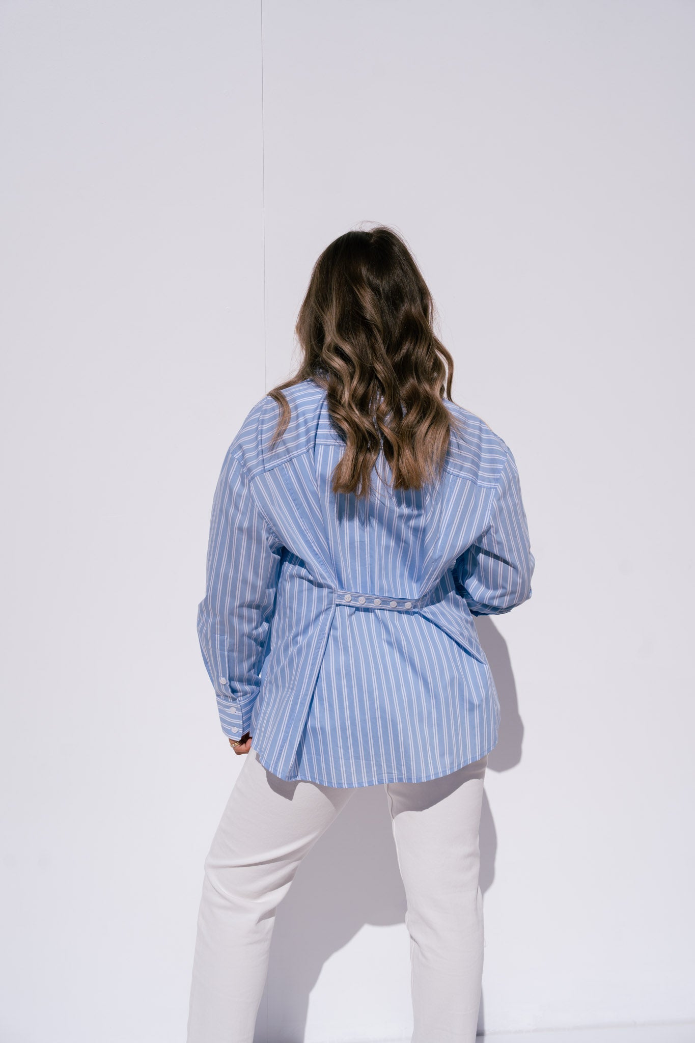 Love Laura Stripe Shirt In Blue