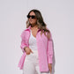 Love Laura Stripe Shirt In Pink
