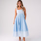 Love Laura Stripe Midi Dress In Blue